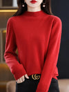 Jessica | Elegant Mock-Neck Fitted Sweater