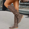Melissa | Elegant Suede Slouchy Boots