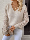 Laura | Elegant Crochet Sleeve Sweater