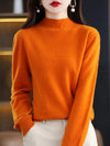Jessica | Elegant Mock-Neck Fitted Sweater