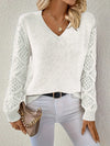 Laura | Elegant Crochet Sleeve Sweater