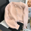 Laura | Cozy Fuzzy Pearl-Button Cardigan