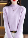 Jessica | Elegant Mock-Neck Fitted Sweater