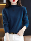 Jessica | Elegant Mock-Neck Fitted Sweater