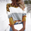 Amanda | Elegant Leopard Colorblock Sweater