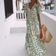 Flowy Floral V-Neck Maxi Dress for Women