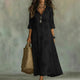 Flowy Floral Embroidered Maxi Dress for Women