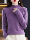 Jessica | Elegant Mock-Neck Fitted Sweater