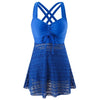 Michelle | Elegant Ruched Skirted Tankini
