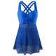 Flowy Skirted Tankini Set for Women