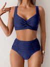 Nicole | Flattering Twist-Front High-Waist Bikini