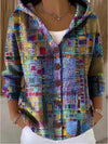 Kimberly | Elegant Patchwork Hooded Cardigan