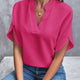Elegant Split-Sleeve Chiffon Blouse for Women