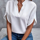 Elegant Split-Sleeve Chiffon Blouse for Women
