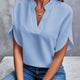 Elegant Split-Sleeve Chiffon Blouse for Women