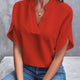 Elegant Split-Sleeve Chiffon Blouse for Women