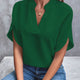 Elegant Split-Sleeve Chiffon Blouse for Women