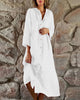 Flowy Linen Maxi Dress for Women