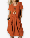 Angela | Effortless Pocket Midi Dress