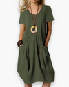 Angela | Effortless Pocket Midi Dress