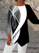 Elegant Geometric Tunic for Women