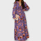 Feminine Floral Chiffon Maxi Dress for Women