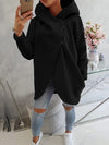 Amber | Elegant Cowl-Neck Zip-Up Hoodie