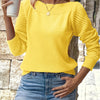 Amber | Elegant Openwork Sleeve Sweater