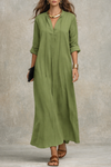 Amanda | Effortless Tunic Maxi Dress - Picela