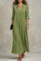 Amanda | Effortless Tunic Maxi Dress - Picela
