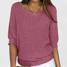 Amanda | Elegant Boatneck Batwing Sweater - Picela
