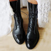 Amanda | Elegant Leather Lace-Up Boots - Picela