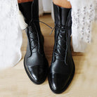 Amanda | Elegant Leather Lace-Up Boots - Picela