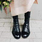 Amanda | Elegant Leather Lace-Up Boots - Picela