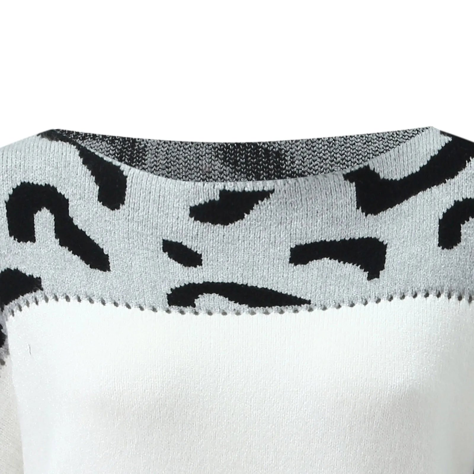Amanda | Elegant Leopard Colorblock Sweater - Picela
