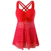 Amanda | Elegant Ruched Lace Swimsuit - Picela