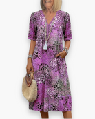 Amanda | Feminine Crochet Midi Dress - Picela