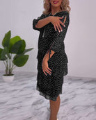 Amber | Elegant Tiered Midi Dress - Picela
