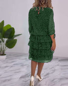 Amber | Elegant Tiered Midi Dress - Picela