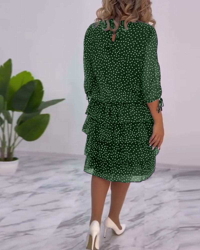 Amber | Elegant Tiered Midi Dress - Picela