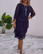 Amber | Elegant Tiered Midi Dress - Picela