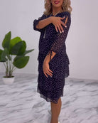 Amber | Elegant Tiered Midi Dress - Picela