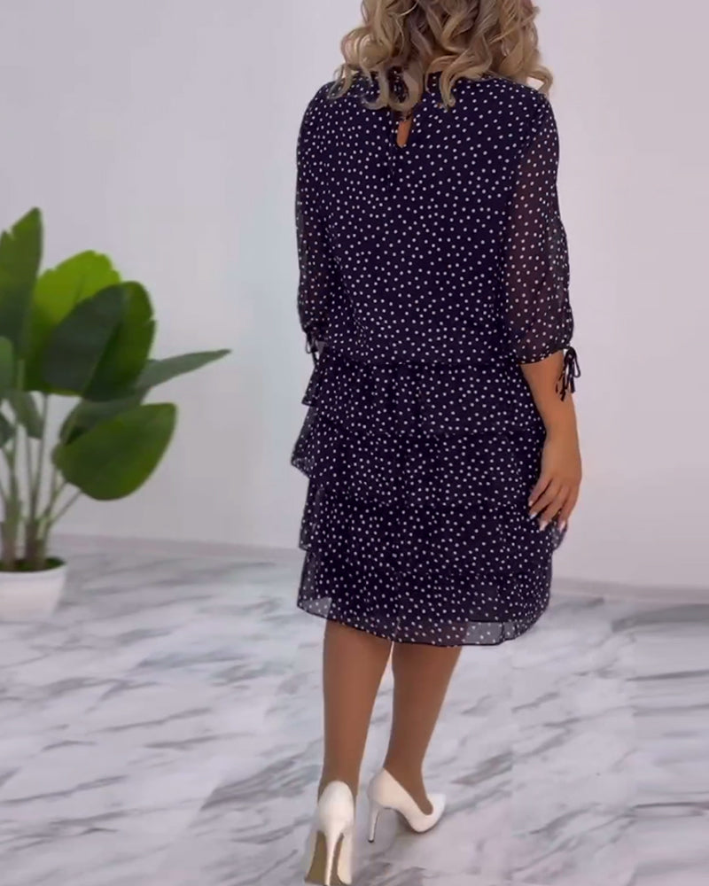 Amber | Elegant Tiered Midi Dress - Picela