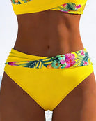 Amber | Feminine Floral Contrast Bikini - Picela