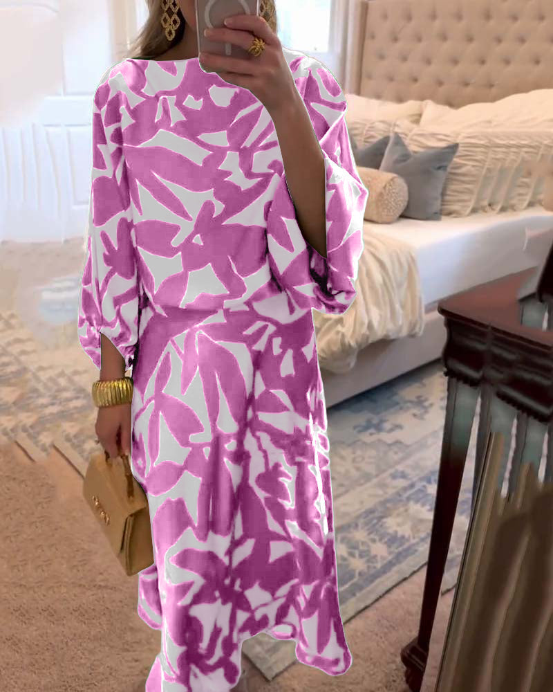 Angela | Elegant Floral Midi Set - Picela