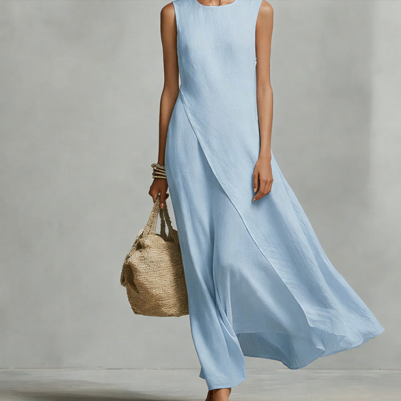 Angela | Elegant Sleeveless Maxi Dress - Picela