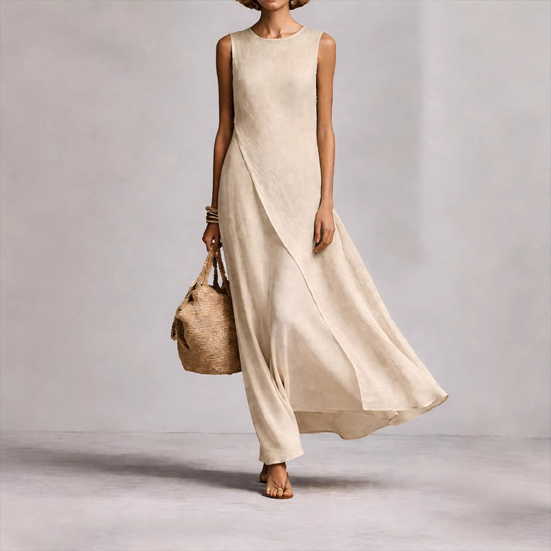 Angela | Elegant Sleeveless Maxi Dress - Picela