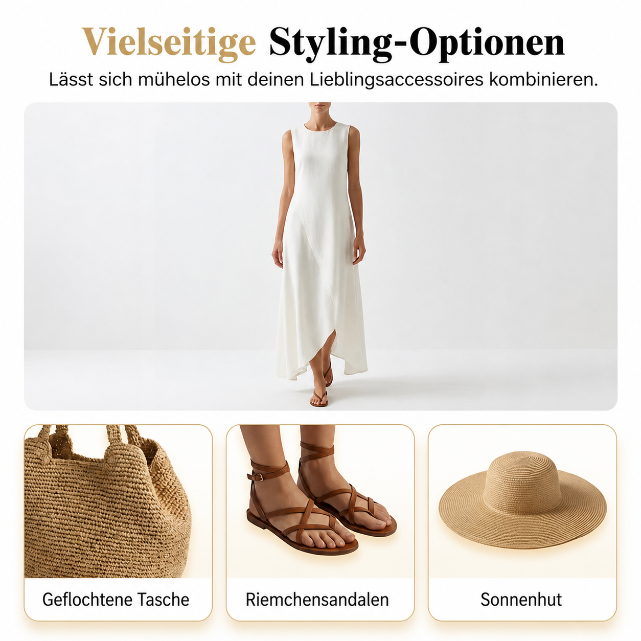 Angela | Elegant Sleeveless Maxi Dress - Picela