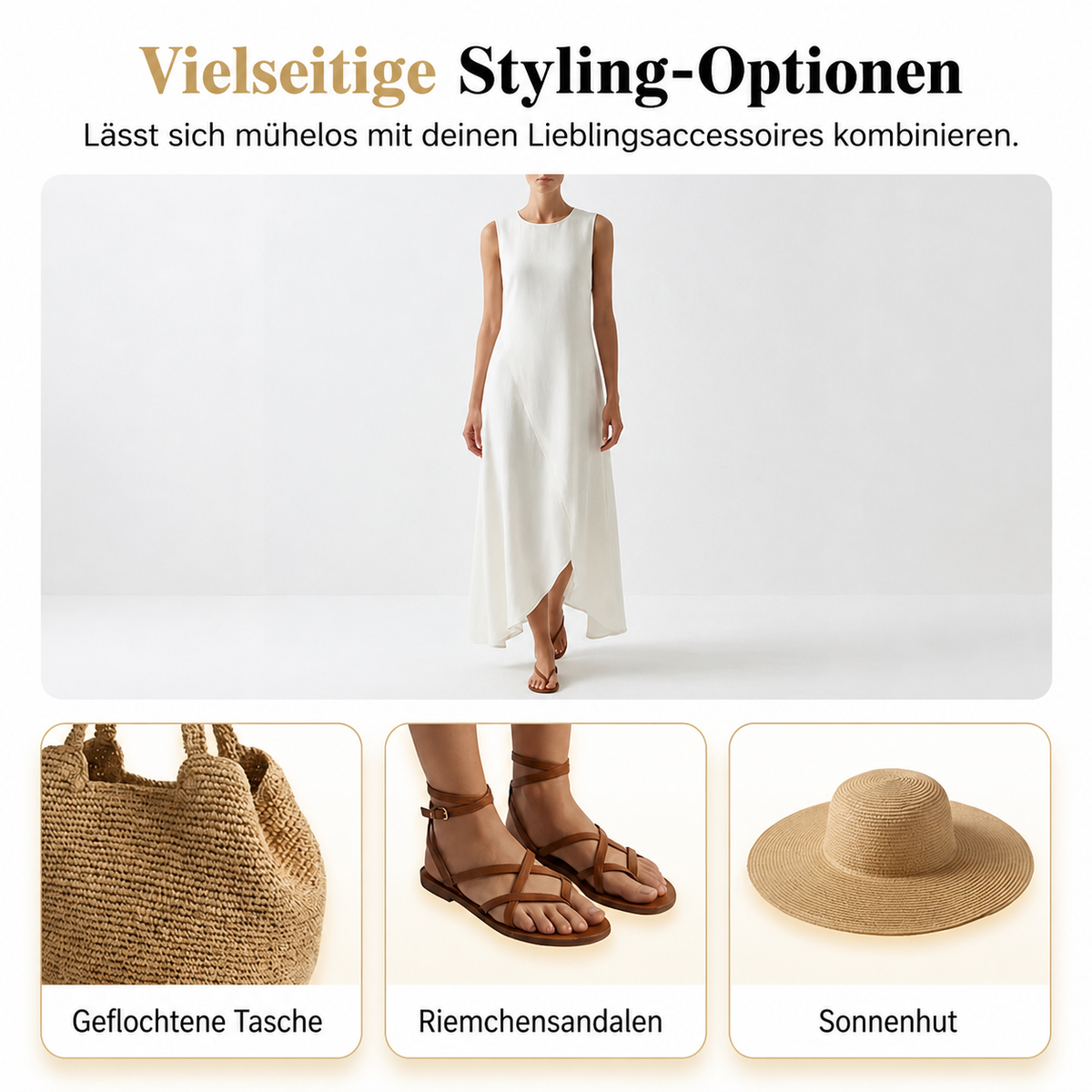 Angela | Elegant Sleeveless Maxi Dress - Picela
