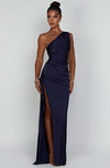Emily | Elegant Satin One-Shoulder Dress